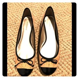 NIB never worn Liz Claiborne cork/black shoes